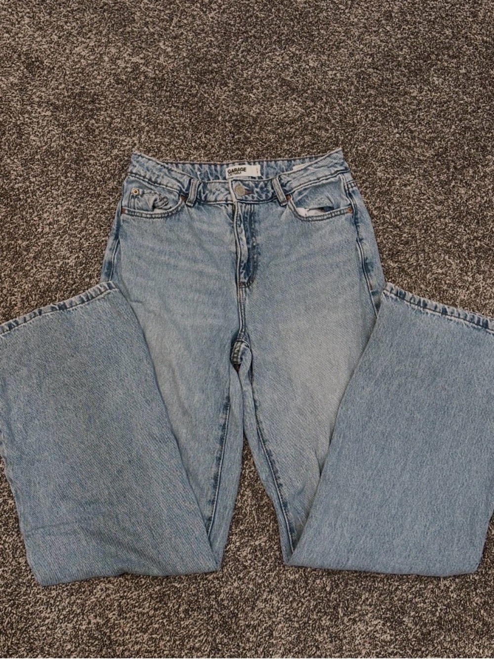 Garage Light Blue Straight-Leg Women's Jeans